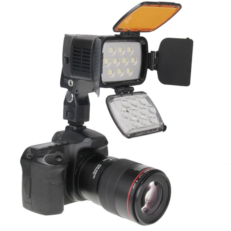 LED-VL001B Professional 10 LED Video Light for Camera / Video Camcorder(Black)