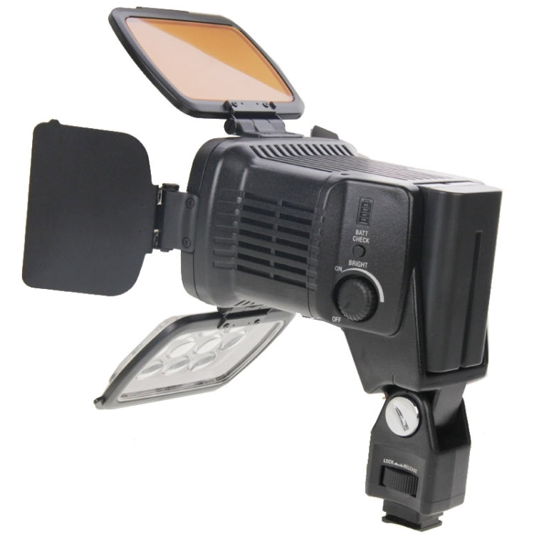 LED-VL001B Professional 10 LED Video Light for Camera / Video Camcorder(Black)