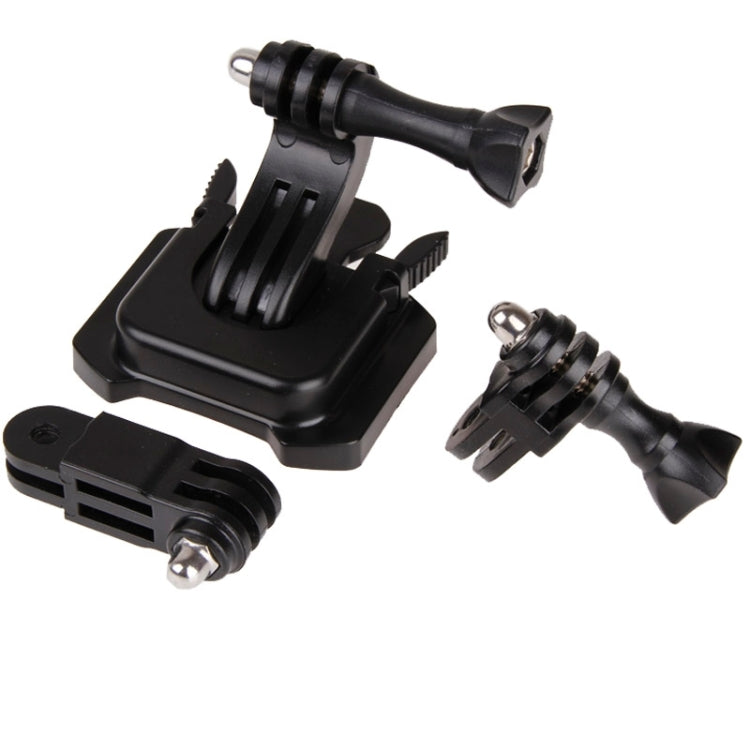 7 in 1 Helmet Fixed Mount Kit (Quick Release J-Hook Buckle + 3M Sticker + Flat Surface Mount + 3-Way Pivot Arm with Screws) for GoPro HERO4 Session /4 /3+ /3 /2 /1