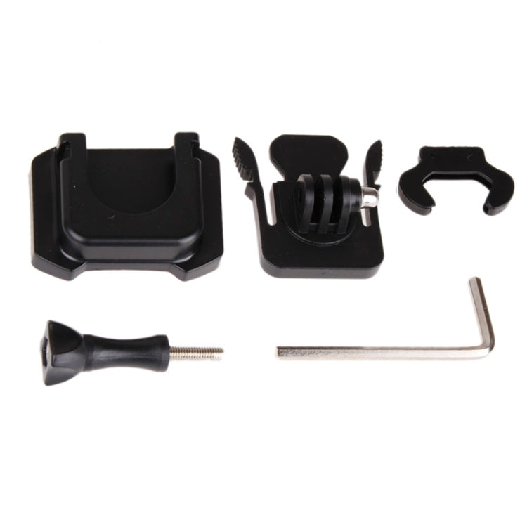 6 in 1 Fixed Mount Kit (Quick Release Buckle + 3M Sticker + Flat Surface Mount with Screw) for GoPro HERO4 Session /4 /3+ /3 /2 /1