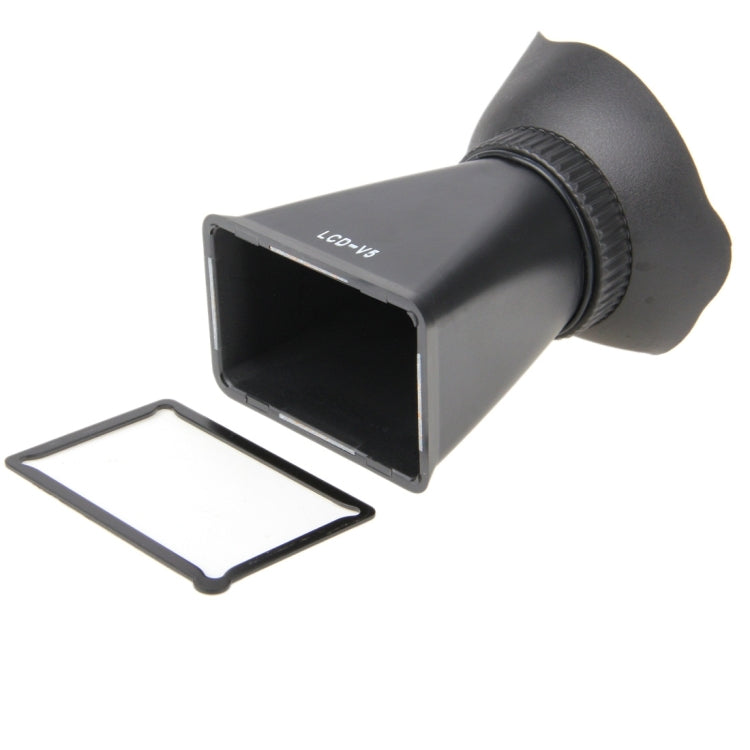 V5 2.8X 3.0 inch 4:3 LCD Magnifier Extender Hood EyeCup Viewfinder for Nikon J1 / V1(Black)