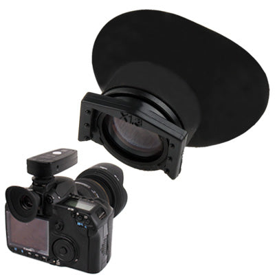 1.3X Universal Viewfinder Eyecup for DSLR / SLR with Adapters(Black)