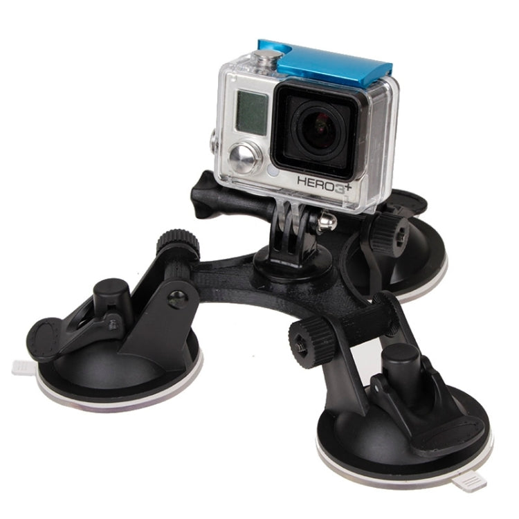 Triangle Direction Suction Cup Mount with Hexagonal Screwdriver for GoPro Hero11 Black / HERO10 Black /9 Black /8 Black /7 /6 /5 /5 Session /4 Session /4 /3+ /3 /2 /1, DJI Osmo Action and Other Action Cameras(XM70-A)