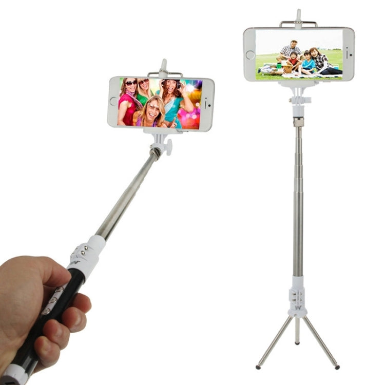 Dispho Bluetooth Remote Control Multi-function Phone Self-timer Monopod Tripod with Adjustable Angles Clip, Full Length: 87cm