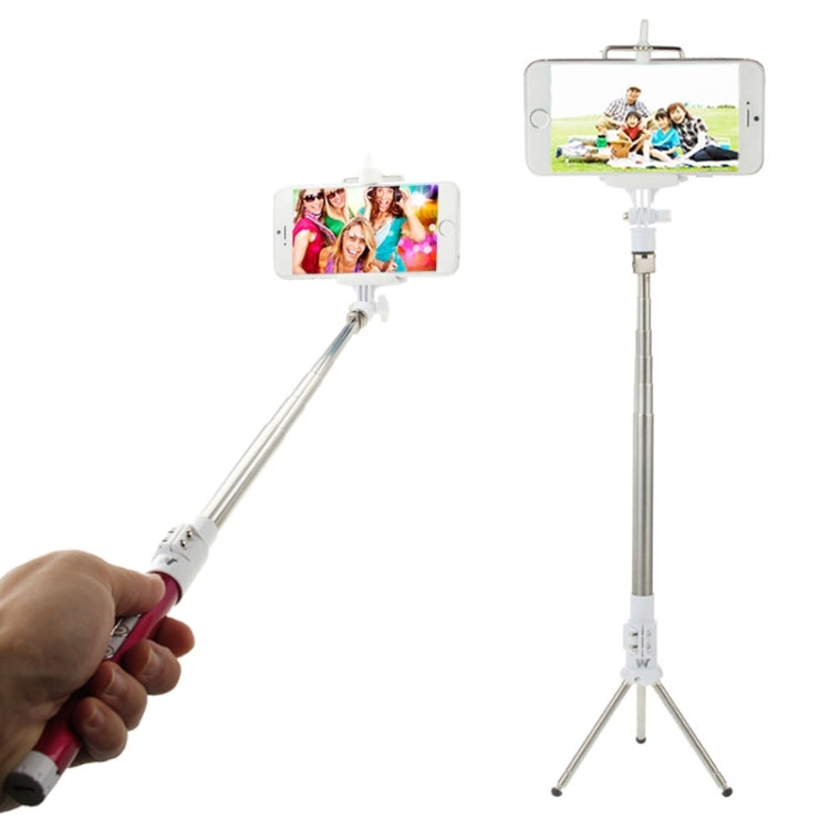 Dispho Bluetooth Remote Control Multi-function Phone Self-timer Monopod Tripod with Adjustable Angles Clip, Full Length: 87cm