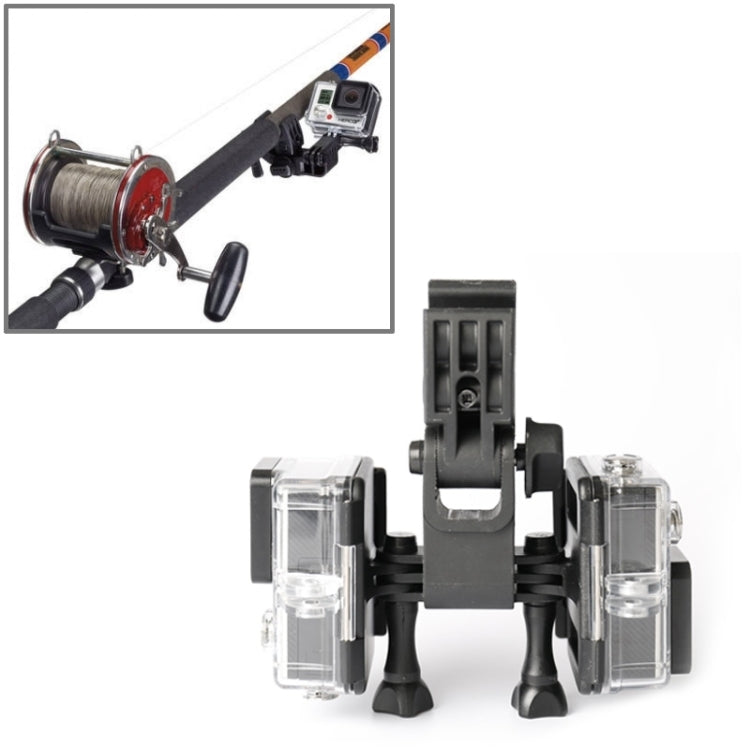Professional Multi-purpose Sportsman Mount for Fishing Rods, Bows and Arrows, for GoPro HERO6 /5 /5 Session /4 Session /4 /3+ /3 /2 /1, Xiaoyi and Other Action Cameras