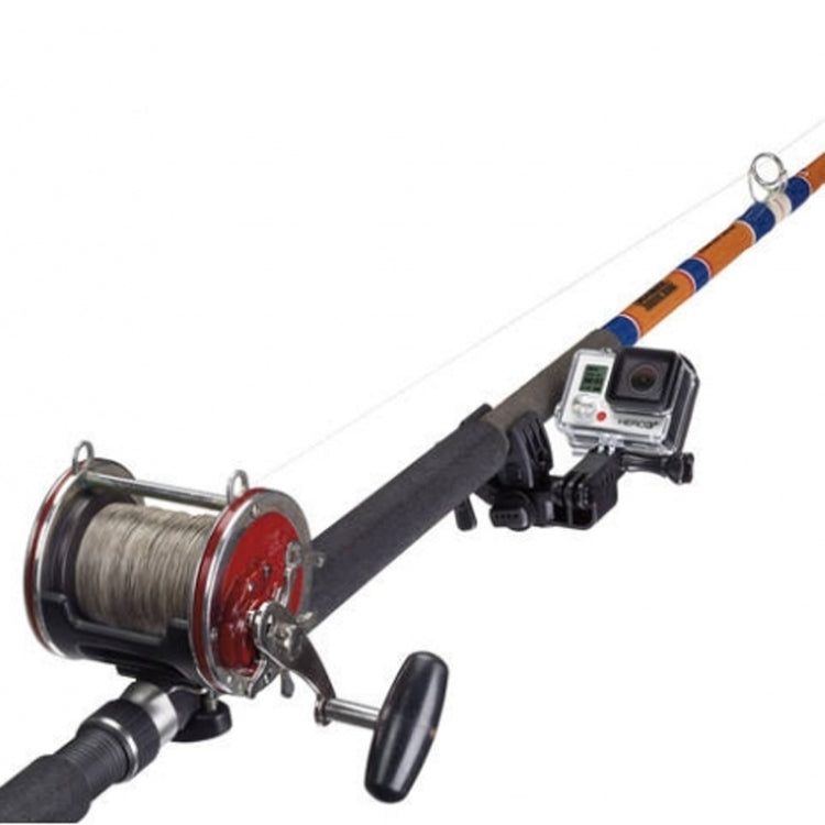 Professional Multi-purpose Sportsman Mount for Fishing Rods, Bows and Arrows, for GoPro HERO6 /5 /5 Session /4 Session /4 /3+ /3 /2 /1, Xiaoyi and Other Action Cameras
