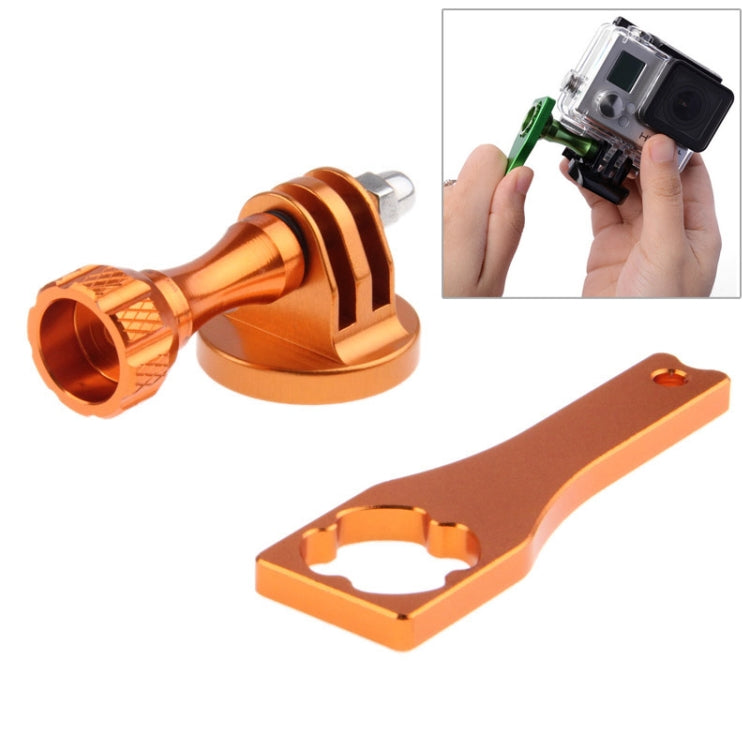Camera Tripod Mount Adapter + Metal Standard Long Screw + Screw Rod Wrench for GoPro Hero11 Black / HERO10 Black / HERO9 Black /HERO8 / HERO7 /6 /5 /5 Session /4 Session /4 /3+ /3 /2 /1 / Max, DJI OSMO Action and Other Action Cameras