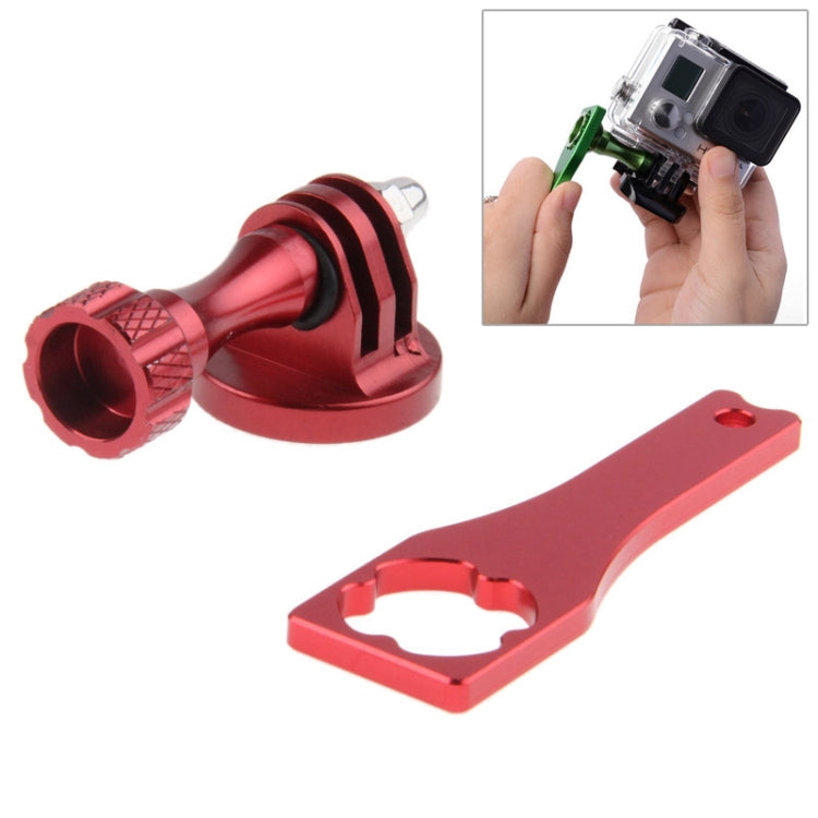 Camera Tripod Mount Adapter + Metal Standard Long Screw + Screw Rod Wrench for GoPro Hero11 Black / HERO10 Black / HERO9 Black /HERO8 / HERO7 /6 /5 /5 Session /4 Session /4 /3+ /3 /2 /1 / Max, DJI OSMO Action and Other Action Cameras