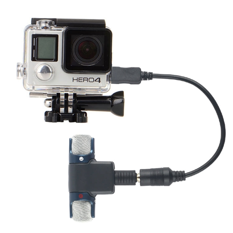 3 in 1 Professional Microphone External Kit Upgrade Edition for GoPro HERO 4 / 3+ / 3 / 2