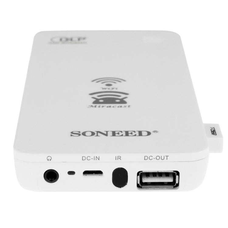 Wireless Wifi Mini Mobile Cinema Multimedia DLP Projector for iPhone, Galaxy, Sony, Huawei, Support iOS / Android / Windows / Mac OS System, 50 Lumens, SP-1200W