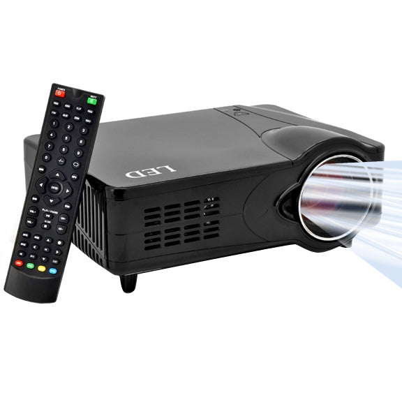 2200 Lumens 800 x 600P HD 5.0 inch LCD Panel LED Multimedia Projector with Remote Control, Support HDMI / VGA / AV / USB / SD Card, 1000:1 (PRJ-D9HU)