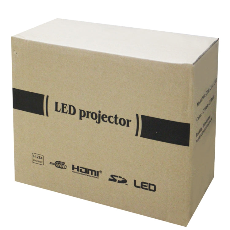 2200 Lumens 800 x 600P HD 5.0 inch LCD Panel LED Multimedia Projector with Remote Control, Support HDMI / VGA / AV / USB / SD Card, 1000:1 (PRJ-D9HU)
