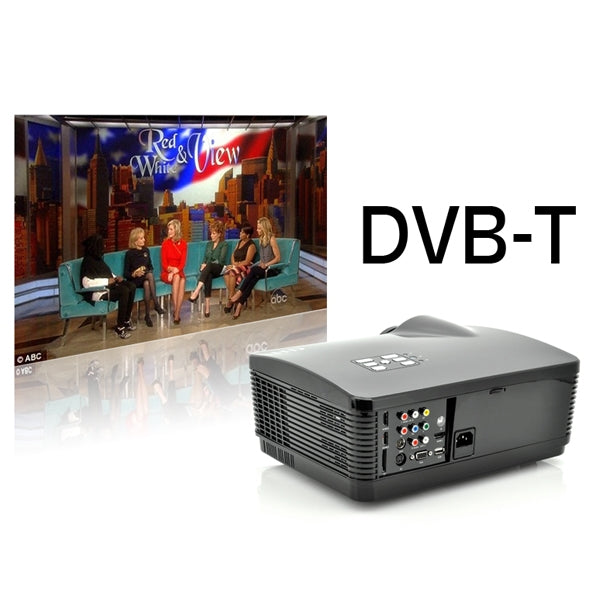 HD Panther 3000 ANSI Lumens 1280 x 768P HD 5.8 inch LCD Panel LED Projector with Remote Control, Support HDMI / VGA / AV / USB / SD Card, 2000:1 (PRJ-H1)