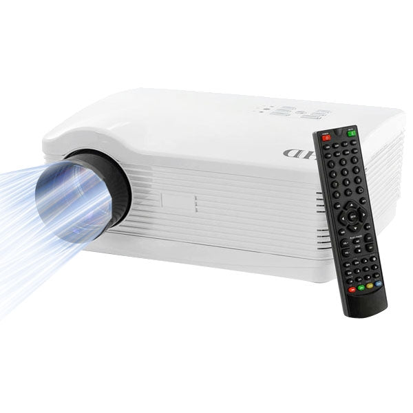 HD Dream 3000 Lumens 1280 x 768P HD 5.8 inch LCD Panel LED Projector with Remote Control, Support HDMI / VGA / AV / USB / SD Card, 2000:1 (PRJ-H3-W)