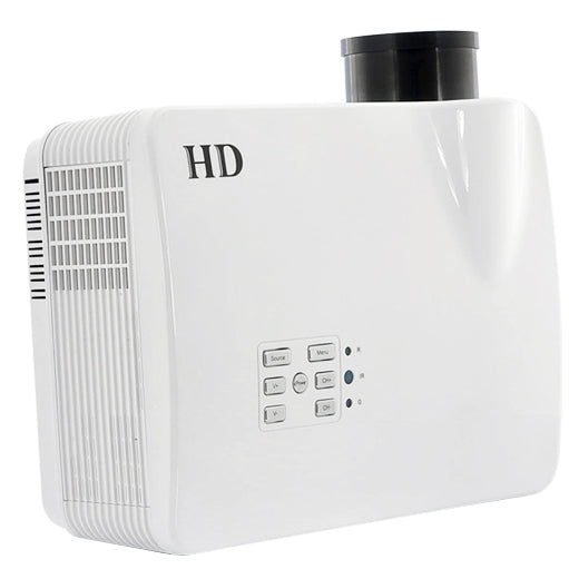 HD Dream 3000 Lumens 1280 x 768P HD 5.8 inch LCD Panel LED Projector with Remote Control, Support HDMI / VGA / AV / USB / SD Card, 2000:1 (PRJ-H3-W)