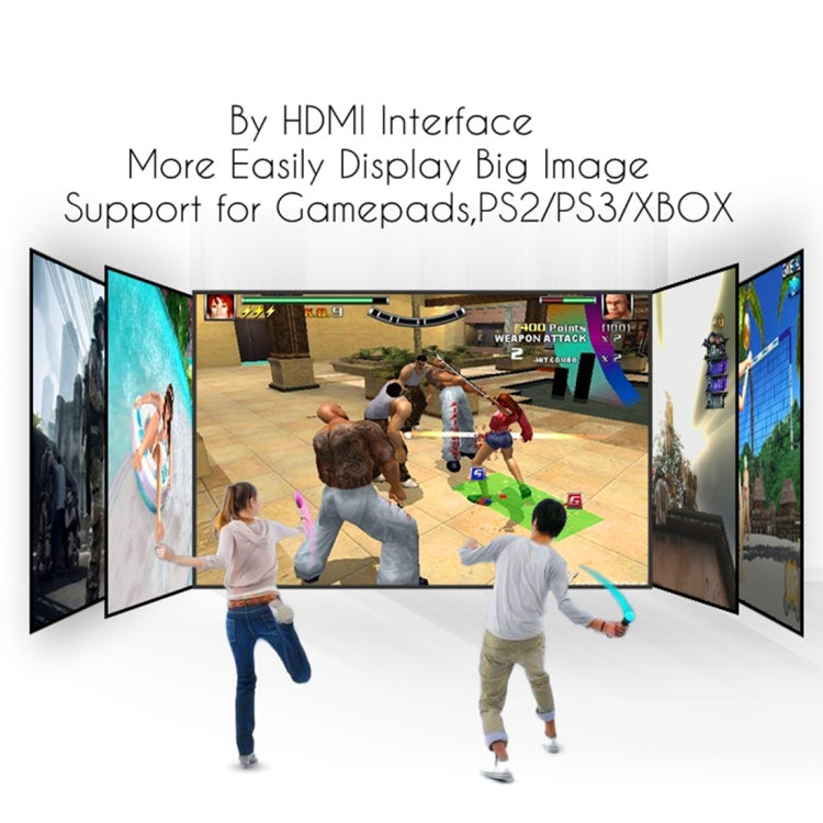 PRW310 2800 Lumens HD Digital LED Projector for Home Theater / School, Support 1080P