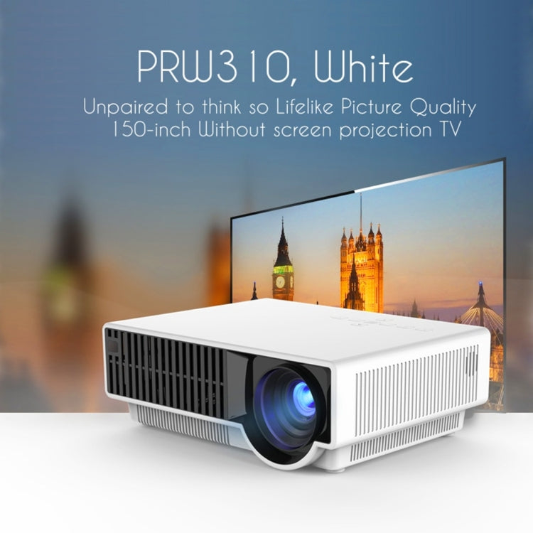 PRW310 2800 Lumens HD Digital LED Projector for Home Theater / School, Support 1080P