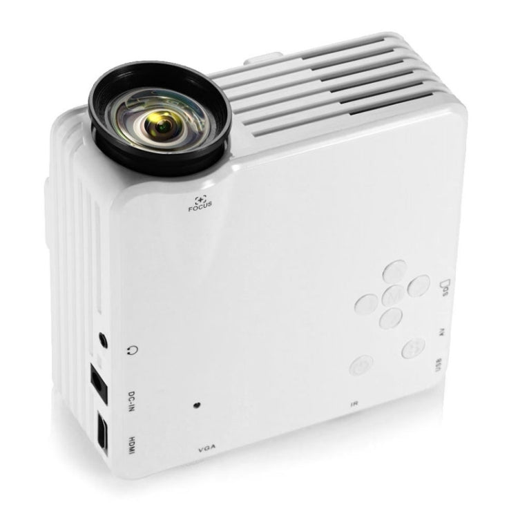BarcoMax GP7S 1080P 120 Lumens Portable Mini LED Projector for Home Theater, Support HDMI