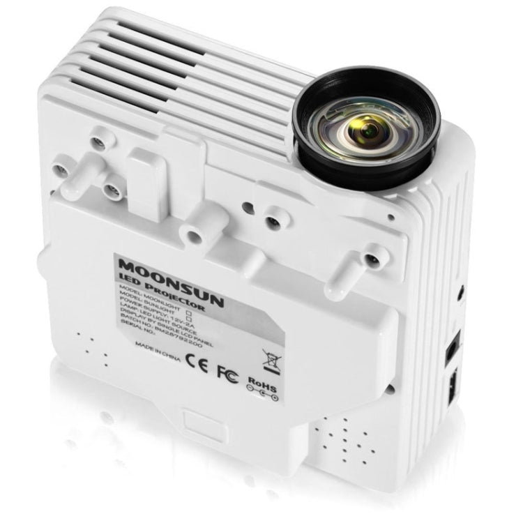 BarcoMax GP7S 1080P 120 Lumens Portable Mini LED Projector for Home Theater, Support HDMI