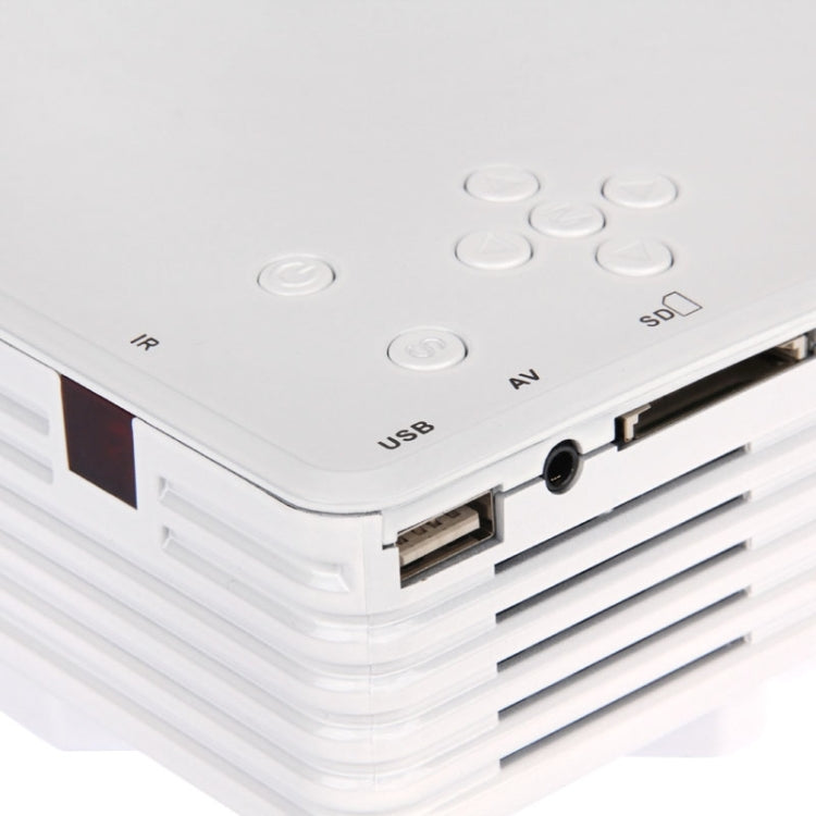 BarcoMax GP7S 1080P 120 Lumens Portable Mini LED Projector for Home Theater, Support HDMI