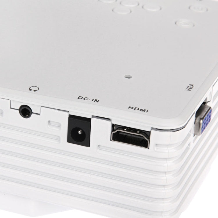 BarcoMax GP7S 1080P 120 Lumens Portable Mini LED Projector for Home Theater, Support HDMI