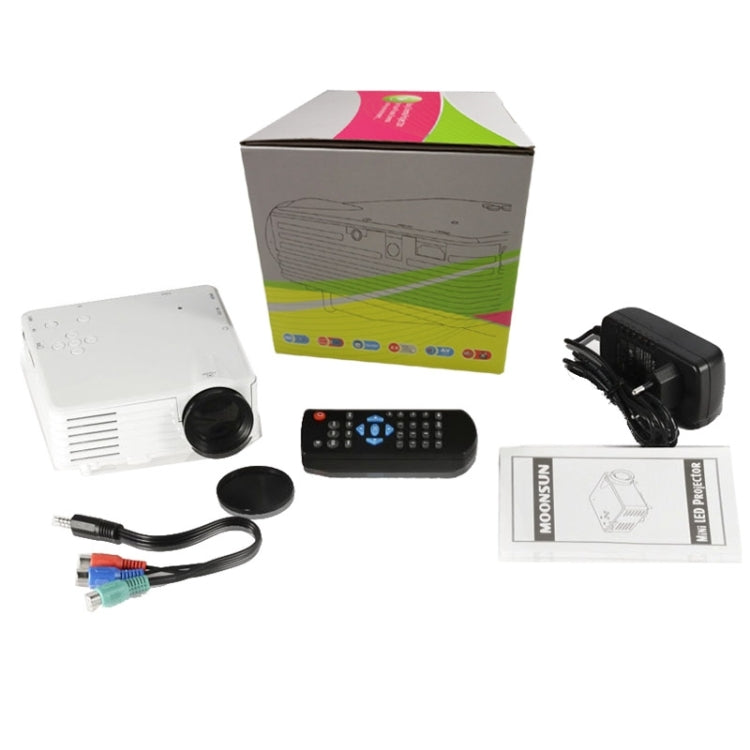 BarcoMax GP7S 1080P 120 Lumens Portable Mini LED Projector for Home Theater, Support HDMI