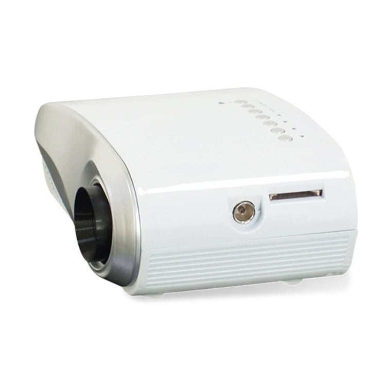 1080P HD Mini LED Projector for Home Multimedia Cinema, Support  AV / TV / VGA / USB / HDMI / SD,