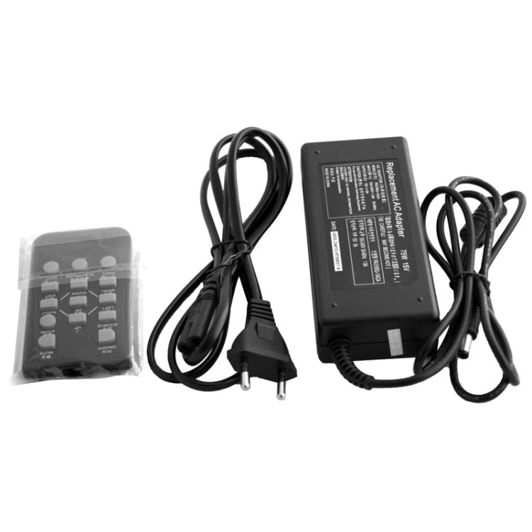 DLP Display Portable Mini LED Projector, Support HDMI/AV/VGA/USB, Size: 110x95x50mm(White)