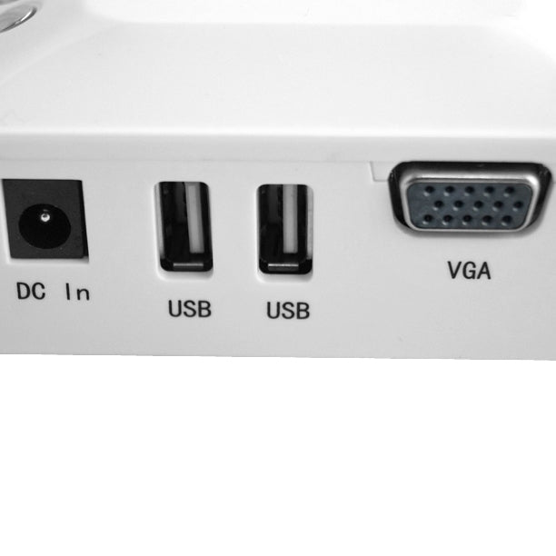 DLP Display Portable Mini LED Projector, Support HDMI/AV/VGA/USB, Size: 110x95x50mm(White)