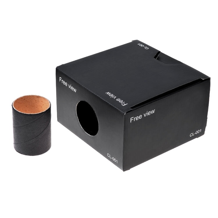 Free View DIY Portable Cardboard + Ordinary Optical Glass Lens Phone Projector(Black)
