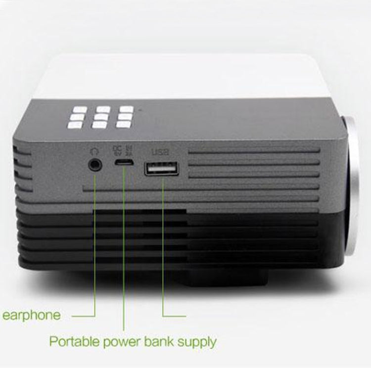 GM50 Full HD 1080P Home Theater Mini Projector for Video Games TV Movie, Support HDMI / VGA / AV