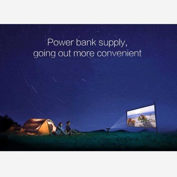 GM50 Full HD 1080P Home Theater Mini Projector for Video Games TV Movie, Support HDMI / VGA / AV