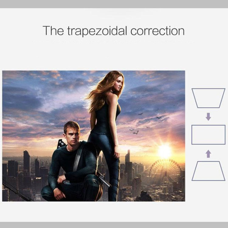 GM50 Full HD 1080P Home Theater Mini Projector for Video Games TV Movie, Support HDMI / VGA / AV