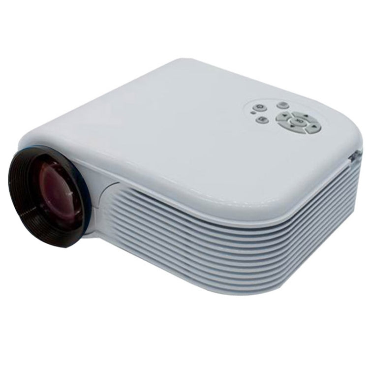H88 Full HD 1080P Home Theater Mini Projector for Video Games TV Movie, Support Double HDMI / VGA / AV / Double USB(White)