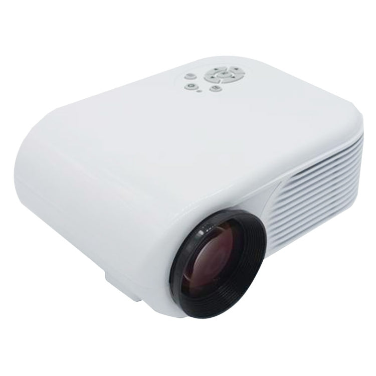 H88 Full HD 1080P Home Theater Mini Projector for Video Games TV Movie, Support Double HDMI / VGA / AV / Double USB(White)