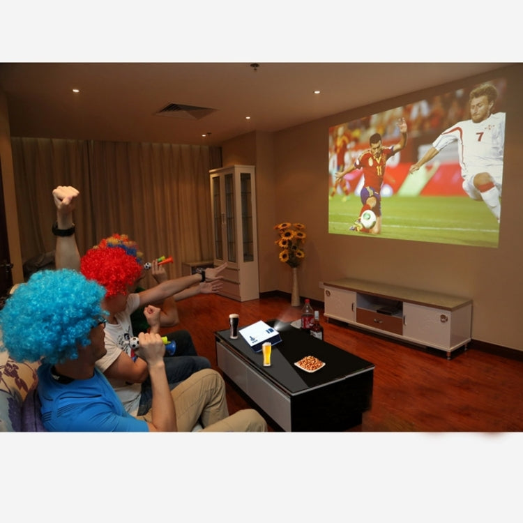UC40 Full HD 1080P Home Theater Mini Projector for Video Games TV Movie, Support USB/SD/HDMI/IP/IR(White)