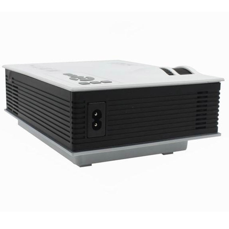UC40 Full HD 1080P Home Theater Mini Projector for Video Games TV Movie, Support USB/SD/HDMI/IP/IR(White)
