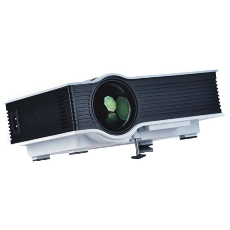 UC40 Full HD 1080P Home Theater Mini Projector for Video Games TV Movie, Support USB/SD/HDMI/IP/IR(White)