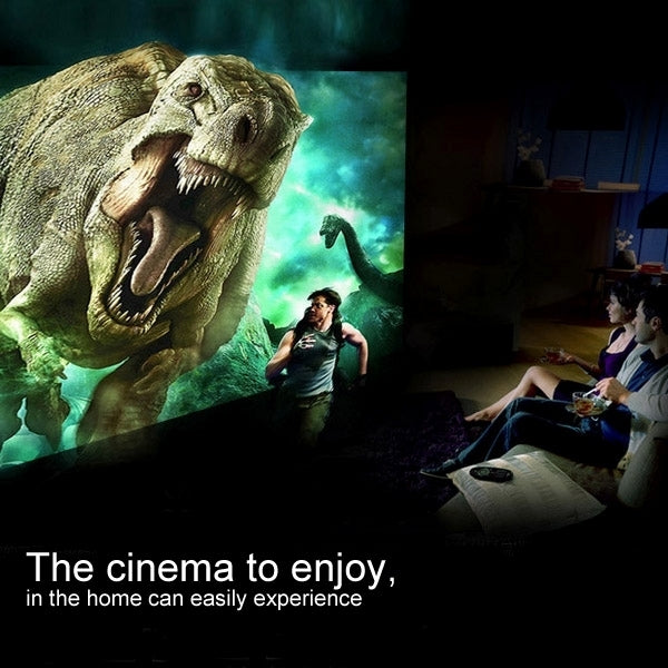 Atongm D10 Portable LED Projector, DLP 0.3 inch Single DMD Panel, Android 4.2 OS, Support WiFi(Black)