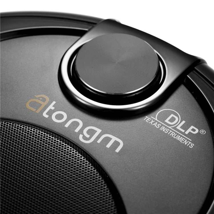 Atongm D10 Portable LED Projector, DLP 0.3 inch Single DMD Panel, Android 4.2 OS, Support WiFi(Black)