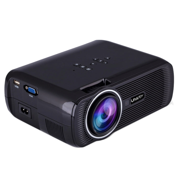 Uhappy U80 Portable Home Theater 1080P LED HD Mini Digital Projector, Support HDMI, VGA, USB