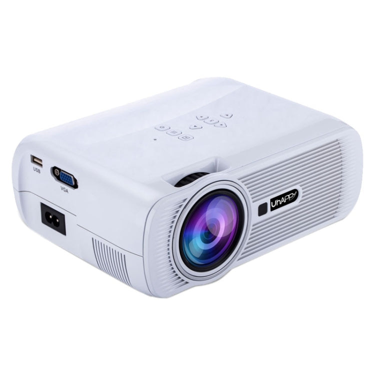 Uhappy U80 Portable Home Theater 1080P LED HD Mini Digital Projector, Support HDMI, VGA, USB