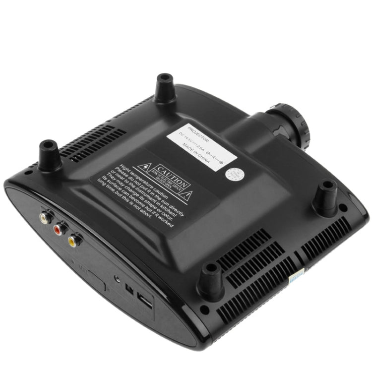 Multimedia LED Projector and Charging Base with Speaker for iPhone 4, Support AV Input (Black)