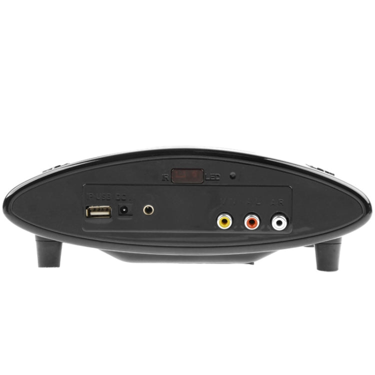 Multimedia LED Projector and Charging Base with Speaker for iPhone 4, Support AV Input (Black)