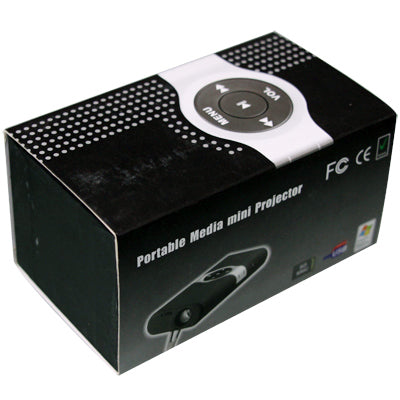 FY-200A Portable Media Mini Projector, work for Laptop, Desktop computer, Mobile Phone, iPhone, iPad, PSP, PDA, VCD, DVD