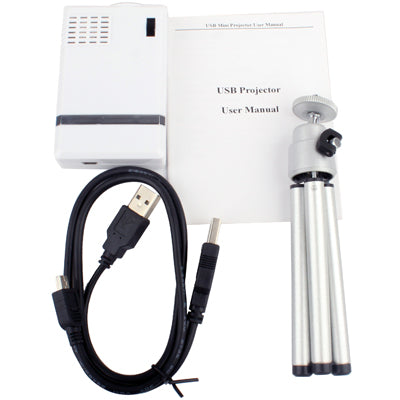 Mini USB Projector, Size: 88 x 55 x 21mm Approx.