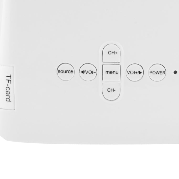 50 Lumens Portable Mini Multi-media LED Projector, Support HDMI / VGA / USB / TF Card / AV In Multiple Interface (Single LED Panel Display Technology 320 x 240 Pixels)