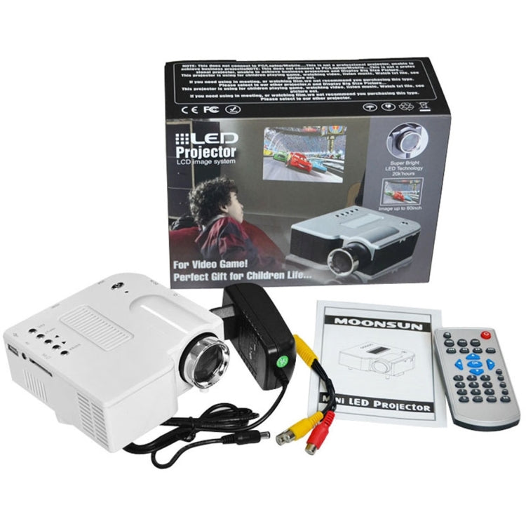 BarcoMax HD Digital Multimedia Mini Portable LED Projector, BarcoMax GP5S HDMI pocket projector PK UC28 & GM40(White)
