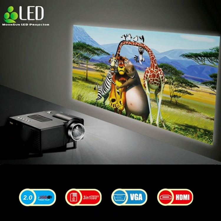 BarcoMax HD Digital Multimedia Mini Portable LED Projector, BarcoMax GP5S HDMI pocket projector PK UC28 & GM40(White)